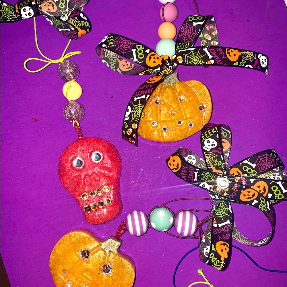 Halloween Freshies Pumpkins go skeletons